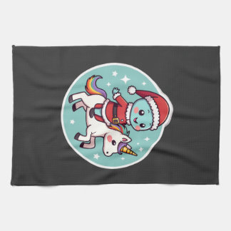 Linge De Cuisine Kawaii Axolotl Unicorn Xmas Santa Merry Christmas 
