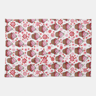 Linge De Cuisine Kawaii Cupcake Design - Illustration de dessert mi