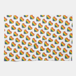 Linge De Cuisine Kawaii LGBTQ+ Pride Coeur