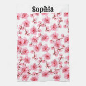 Linge De Cuisine kawaii pink cherry blossoms (Vertical)