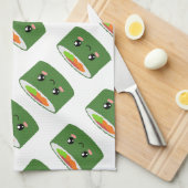 Linge De Cuisine Kawaii Sushi (Quart Plié)