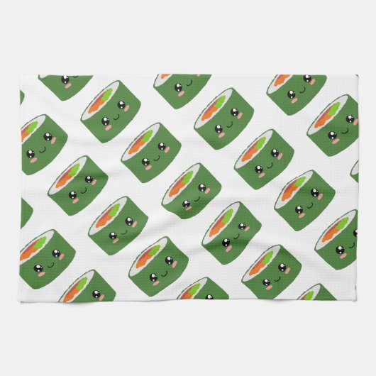 Linge De Cuisine Kawaii Sushi (Horizontal)