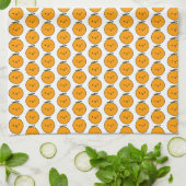 Linge De Cuisine Kawaii Winking Oranges (Plié)