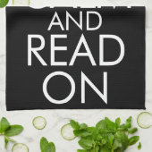 LINGE DE CUISINE KEEP CALM AND READ ON (Plié)