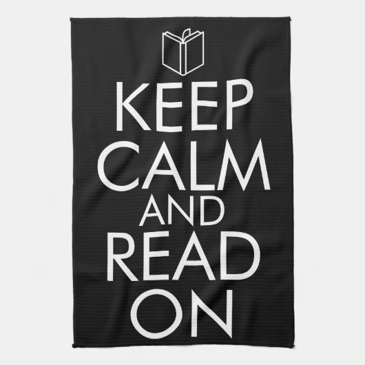 LINGE DE CUISINE KEEP CALM AND READ ON (Vertical)