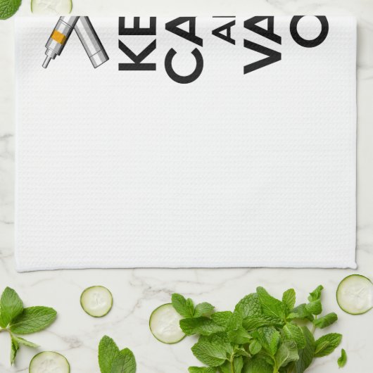 Linge De Cuisine Keep Calm and Vape On (Plié)