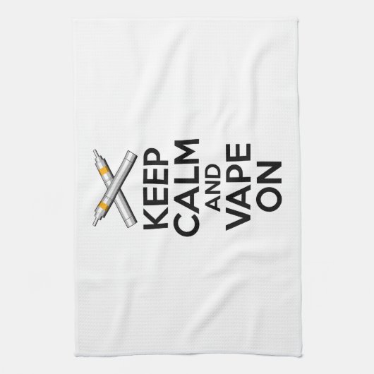 Linge De Cuisine Keep Calm and Vape On (Vertical)