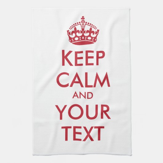 Linge De Cuisine KEEP CALM and YOUR TEXT (Vertical)