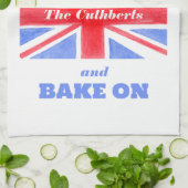 Linge De Cuisine Keep Calm Bake On Union Jack British Flag  (Plié)