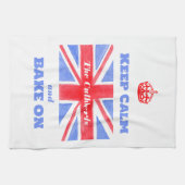 Linge De Cuisine Keep Calm Bake On Union Jack British Flag  (Horizontal)