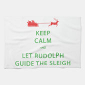 Linge De Cuisine Keep Calm Let Rudolph Guide Sleigh (Horizontal)