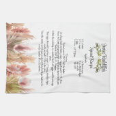Linge De Cuisine Keepsaké Recette Cadeau Élégant Boho Pampas Grass (Horizontal)