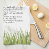 Linge De Cuisine Keepsaké Recette Modèle Cadeau vert (Quart Plié)