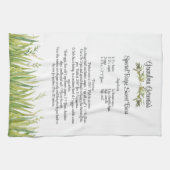 Linge De Cuisine Keepsaké Recette Modèle Cadeau vert (Horizontal)
