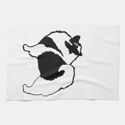 Linge De Cuisine Keeshond Graphics - Cute Original Chig Art (Horizontal)