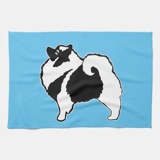 Linge De Cuisine Keeshond Graphics - Cute Original Chig Art (Horizontal)