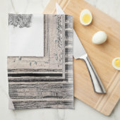 Linge De Cuisine Keeshond Noël hiver fenêtre Peinture Chien Art (Quart Plié)