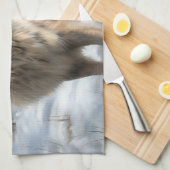 Linge De Cuisine Keeshond Qu'Il Neige Noël (Quart Plié)