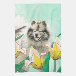 Linge De Cuisine Keeshony in Tulips Peinture mignonne Original Chie