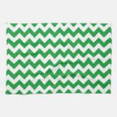 Linge De Cuisine Kelly Green Chevron (Horizontal)
