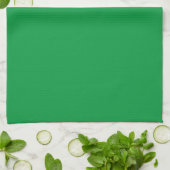 Linge De Cuisine Kelly Vert couleur solide (Plié)