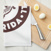 Linge De Cuisine Kendall Florida Circle - Brown (Quart Plié)