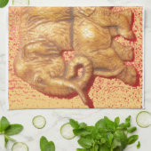 Linge De Cuisine Kenya Beaux animaux safari éléphants (Plié)