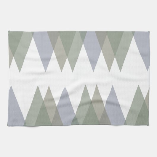 Linge De Cuisine Khaki triangles (Horizontal)
