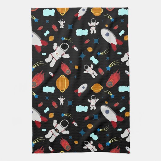 Linge De Cuisine Kid's Outer Space & Astronaut Pattern (Vertical)
