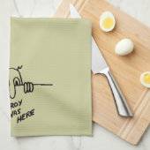 Linge De Cuisine Kilroy Était Ici (Quart Plié)