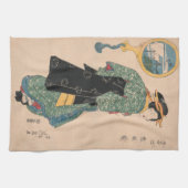 Linge De Cuisine Kimono Woman Courtesan (Horizontal)