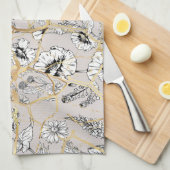 Linge De Cuisine Kintsugi japonais. (Quart Plié)