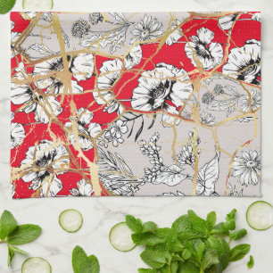 Linge De Cuisine Kintsugi japonais.