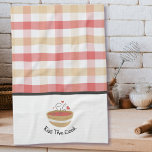 Linge De Cuisine Kiss Cuisinier Cuisine Cosy Plaid<br><div class="desc">Personnalisez cette serviette de cuisine avec un simple mignon bol de vaisselle avec motif de coeur et assorti contrastes plaid et noir. Texte "Kiss The Cook", modifiable en un nom ou une autre phrase. Coordonné avec une serviette de cuisine, un classeur de recettes et d'autres modèles dans la collection Cosy...</div>