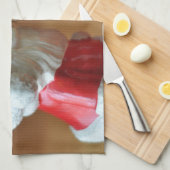 Linge De Cuisine Kissing Santas (Quart Plié)