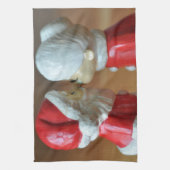 Linge De Cuisine Kissing Santas (Vertical)