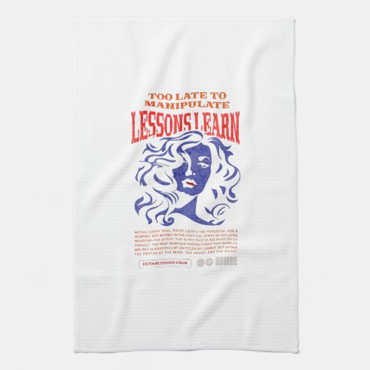 LINGE DE CUISINE KITCHEN MANIPULATE LESSONS LEARN TOWEL (Vertical)