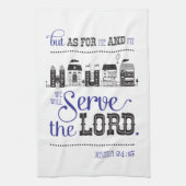 Linge De Cuisine Kitchen Towel Bible Scripture Joshua 24:15 (Vertical)