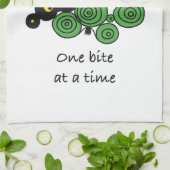 Linge De Cuisine Kitchen towel One Bite at a Time (Plié)