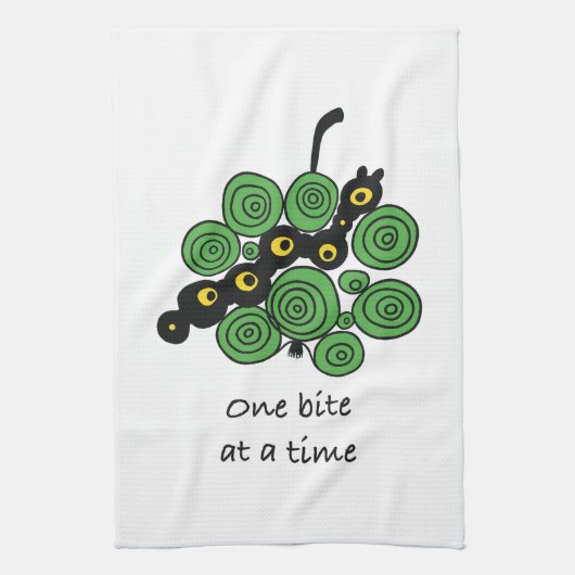 Linge De Cuisine Kitchen towel One Bite at a Time (Vertical)