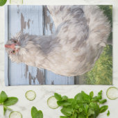 Linge De Cuisine Kitchen Towel Two Chickens Farmhouse  (Plié)