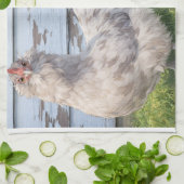 Linge De Cuisine Kitchen Towel Two Chickens Farmhouse  (Plié)