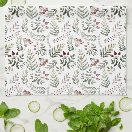 Linge De Cuisine Kitchen Towel - Winter Pattern (Plié)