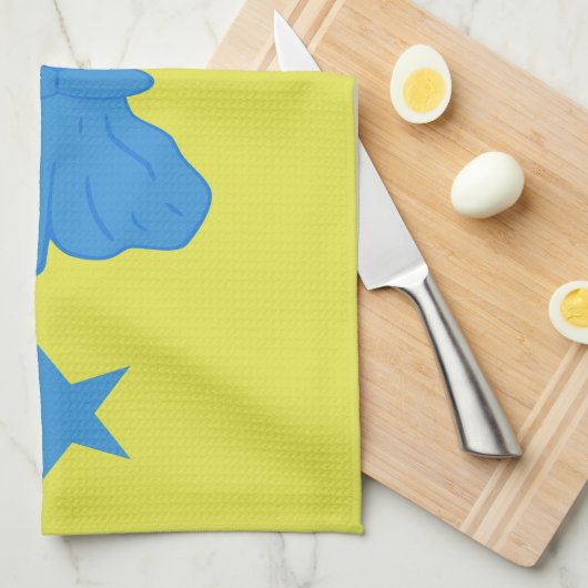 Linge De Cuisine Kitchen towel with Flag of Bady Bassit (Quart Plié)