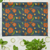 Linge De Cuisine Kitchen towel with floral motif (Plié)