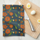 Linge De Cuisine Kitchen towel with floral motif (Quart Plié)