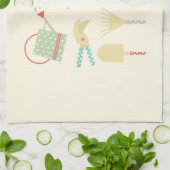 Linge De Cuisine Kitchen towel with gardening tools print (Plié)