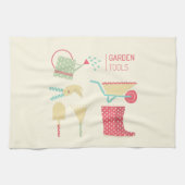 Linge De Cuisine Kitchen towel with gardening tools print (Horizontal)