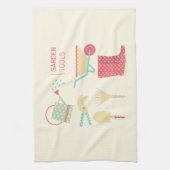 Linge De Cuisine Kitchen towel with gardening tools print (Vertical)