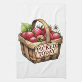 Linge De Cuisine Kitchen Towels-Berry Basket Kitchen Towel (Vertical)
